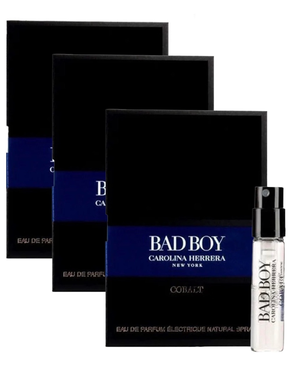 $11❤️‍🔥 Carolina Herrera Bad Boy Cobalt EDP NEW 3PK